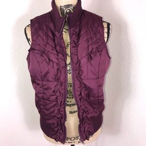Charlotte Russe Violet Puffy Vest Large
